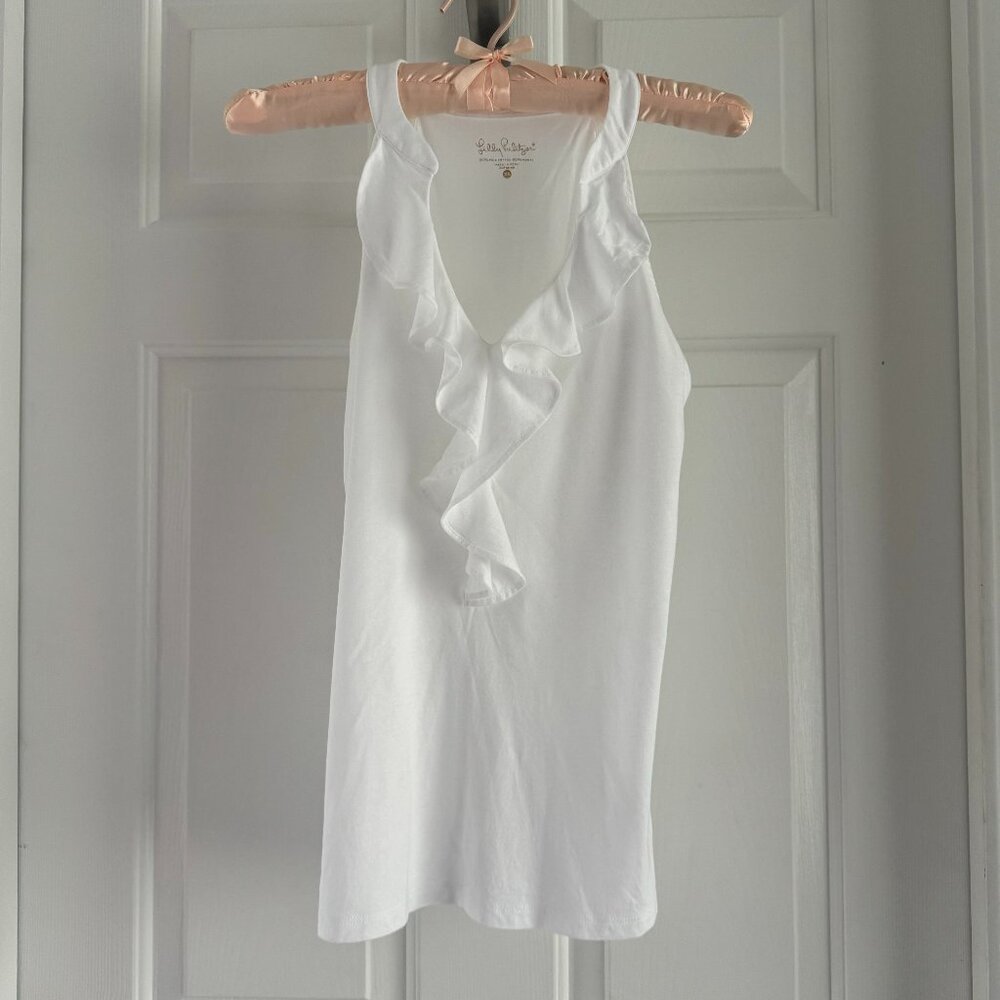 Lilly Pulitzer White Sleeveless top, size XS